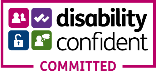 Logo of "Disability Confident Committed" Employer